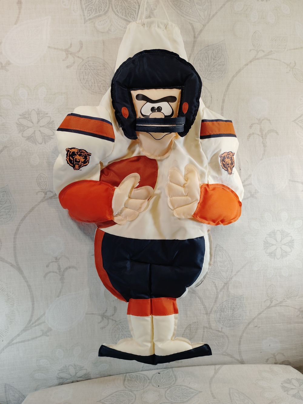 Chicago Bears Hanging Windjock- White, Navy & Orange
